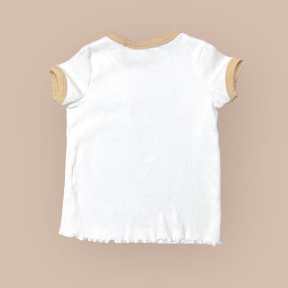 Zara | Ribbed Paris Tee - Picture 2 of 3